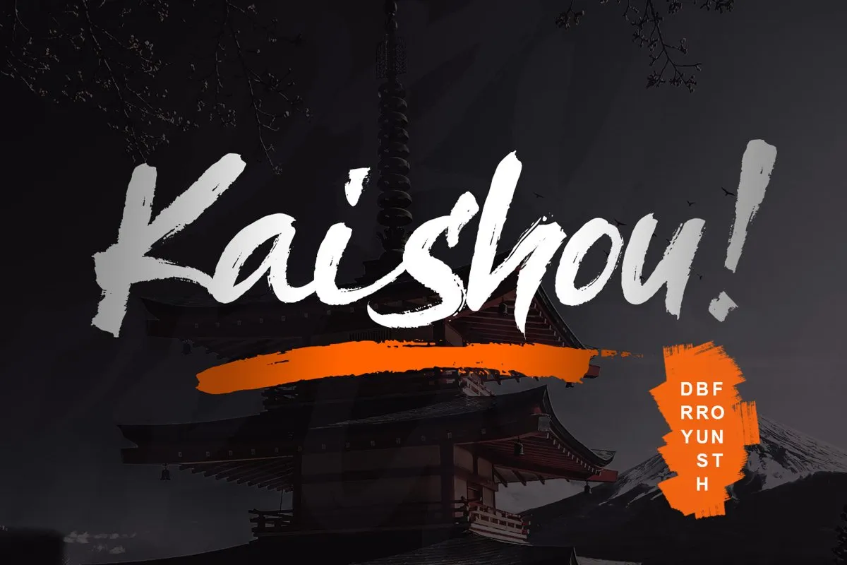 Kaishou! Brush Font