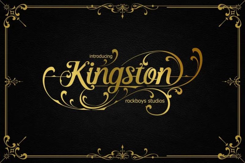 Kingston Modern Blackletter Font