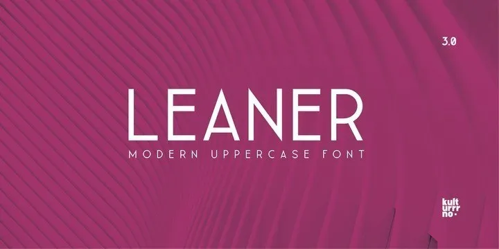Leaner Sans Serif Font