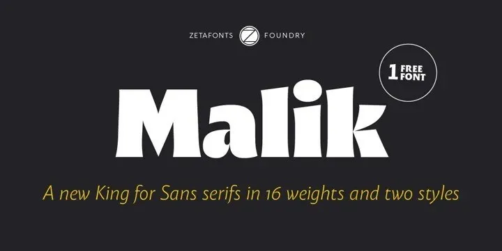 Malik Sans Serif Font