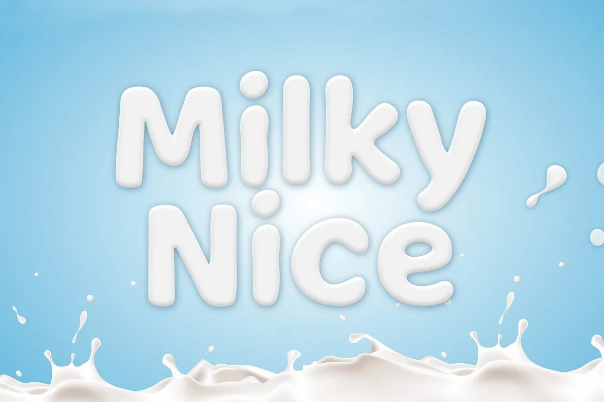 Milky Nice Display Font