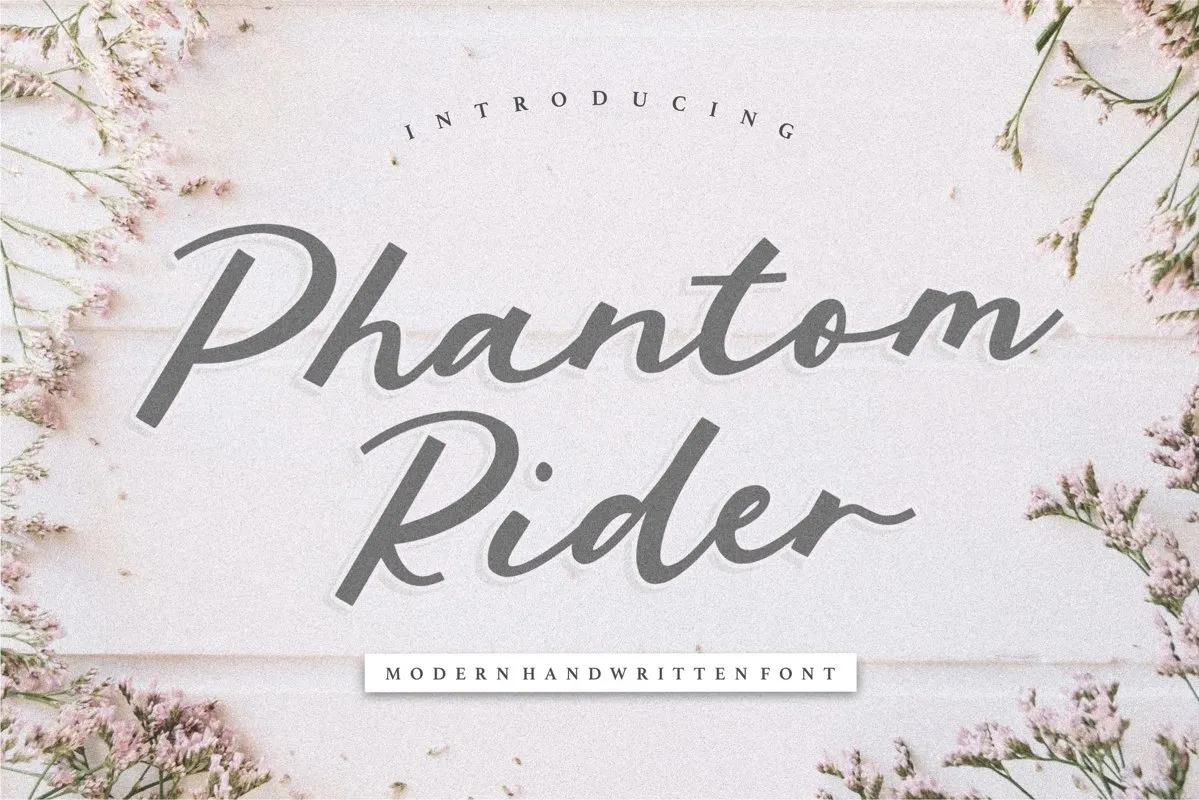 Phantom Rider Handwritten Script Font