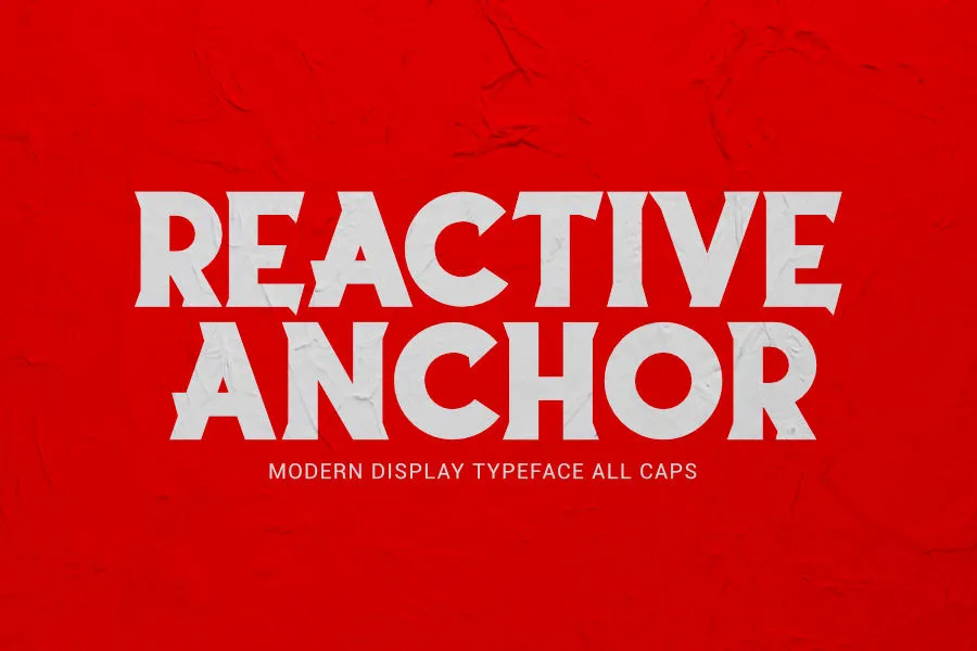 Reactive Anchor Serif Display Typeface