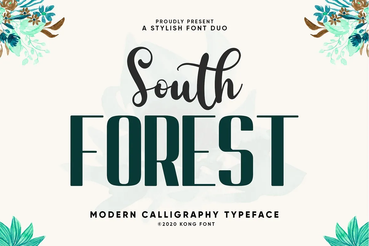 South Forest Sans & Script Font Duo