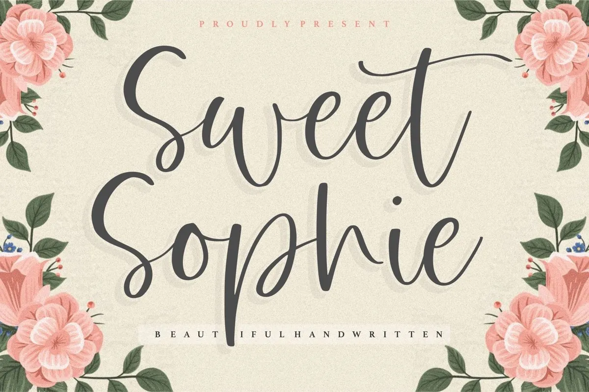 Sweet Sophie Handwritten Script Font