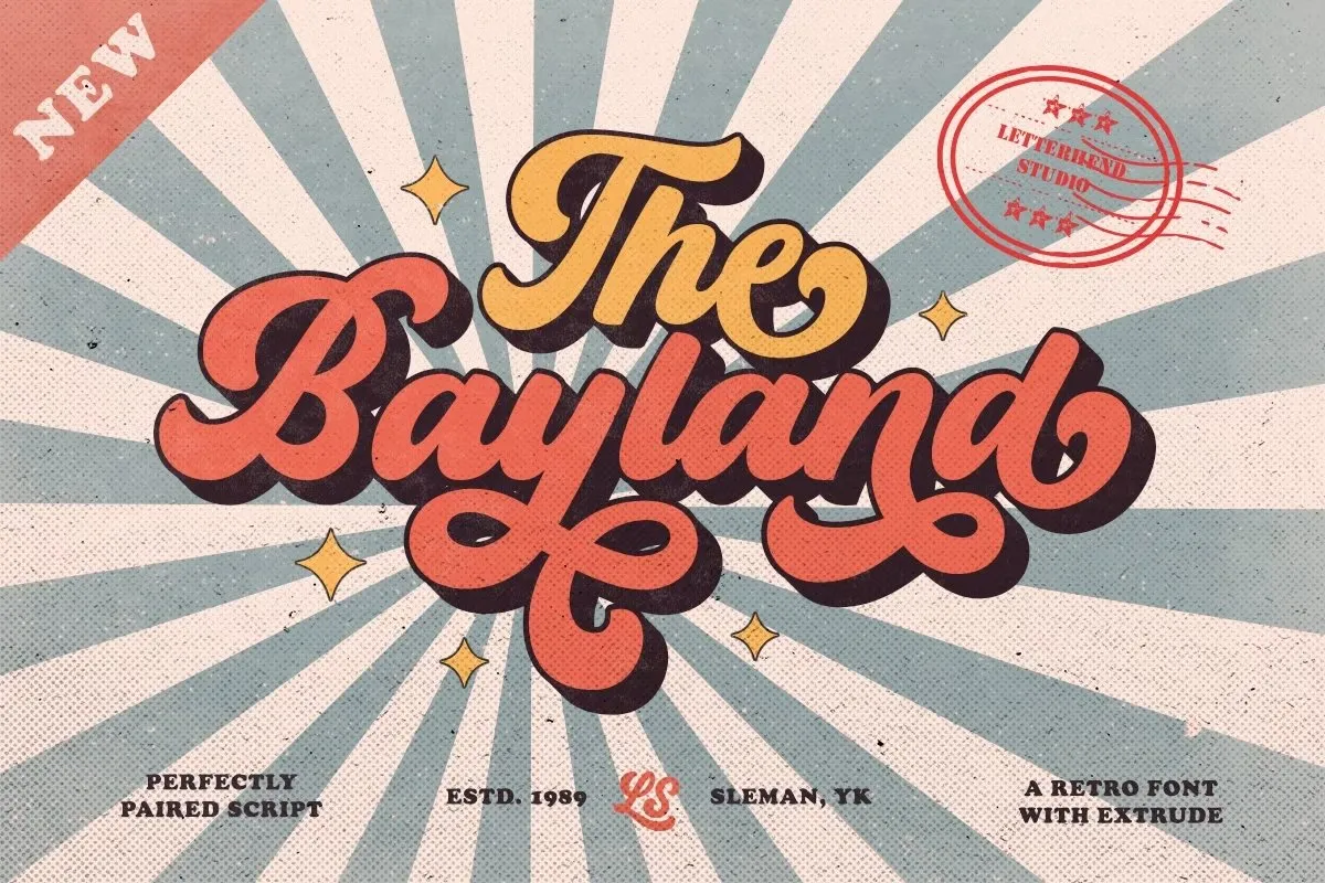 The Bayland Retro Script Font