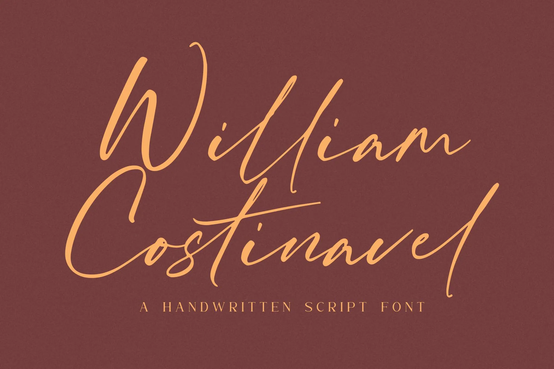 William Costinavel Handwritten Script Font