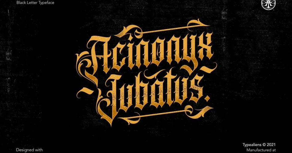 Acinonyx Jubatus Font