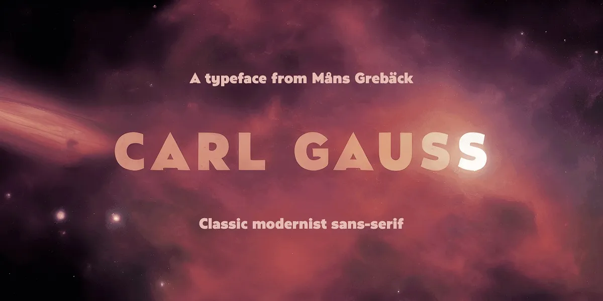 Carl Gauss Font