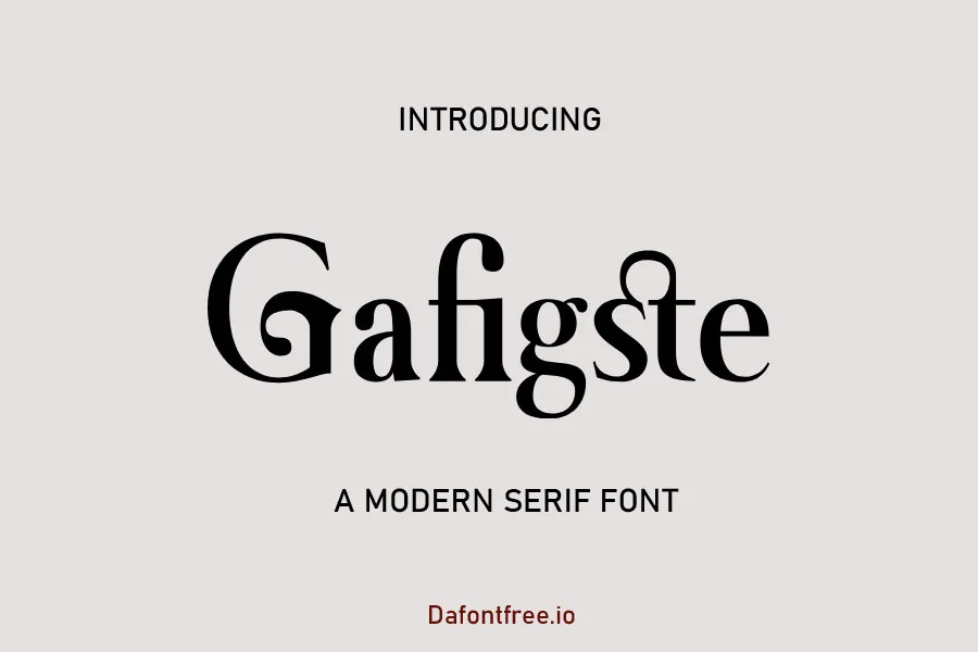 Gafigste Font