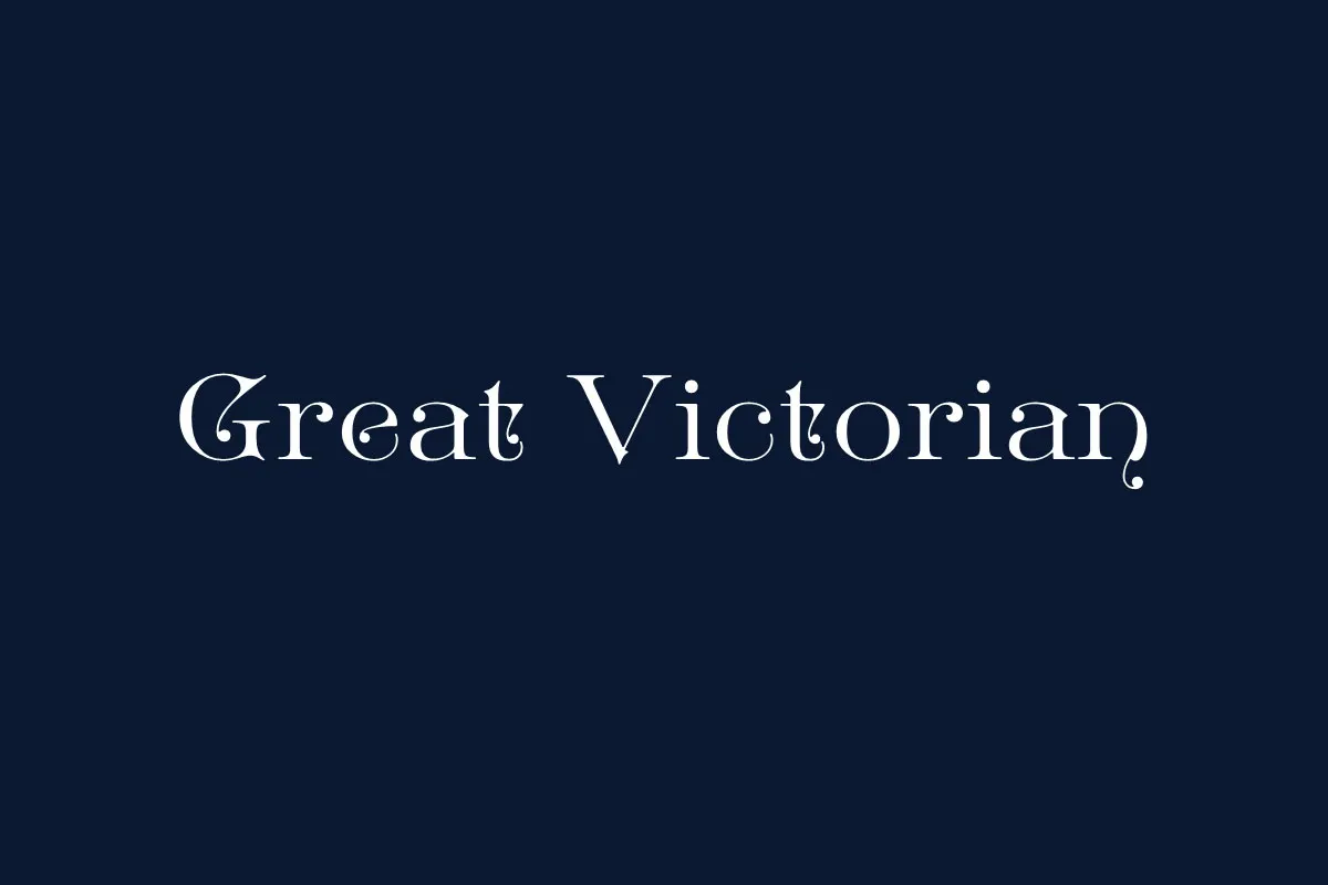 Great Victorian Font