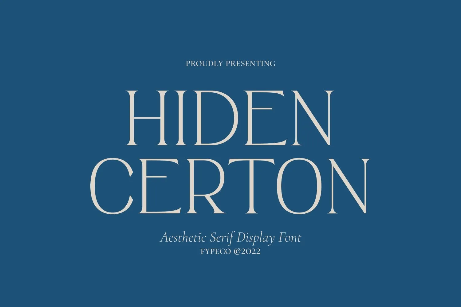 Hiden Certon Font