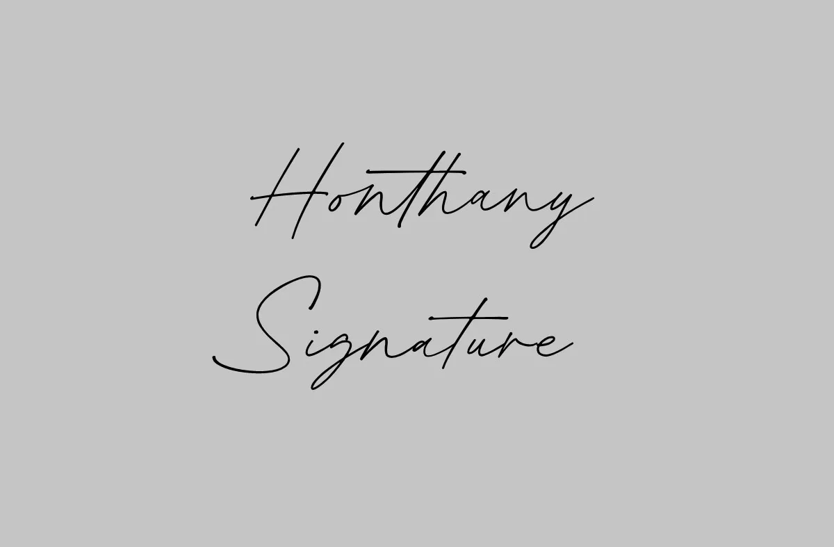 Honthany Signature Font