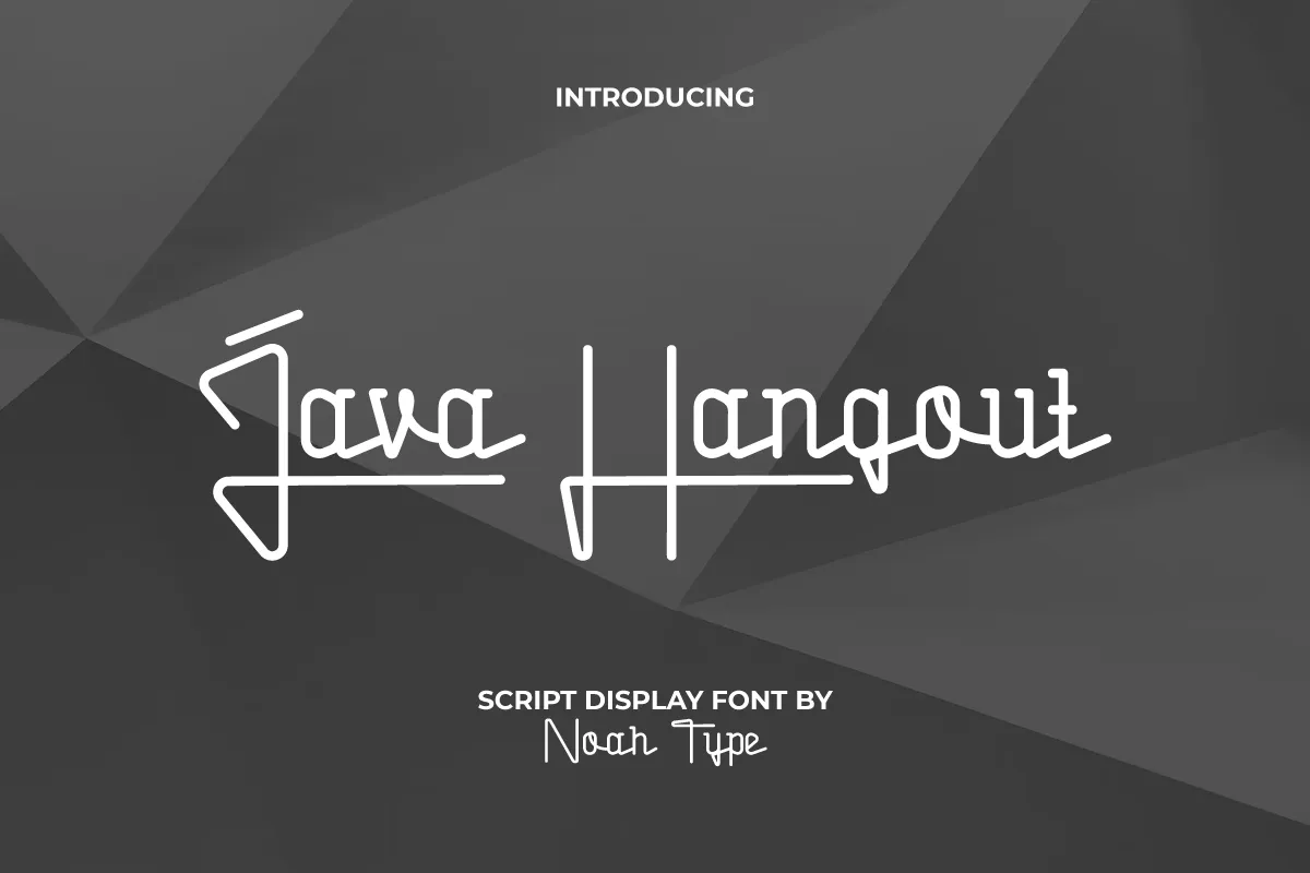 Java Hangout Font