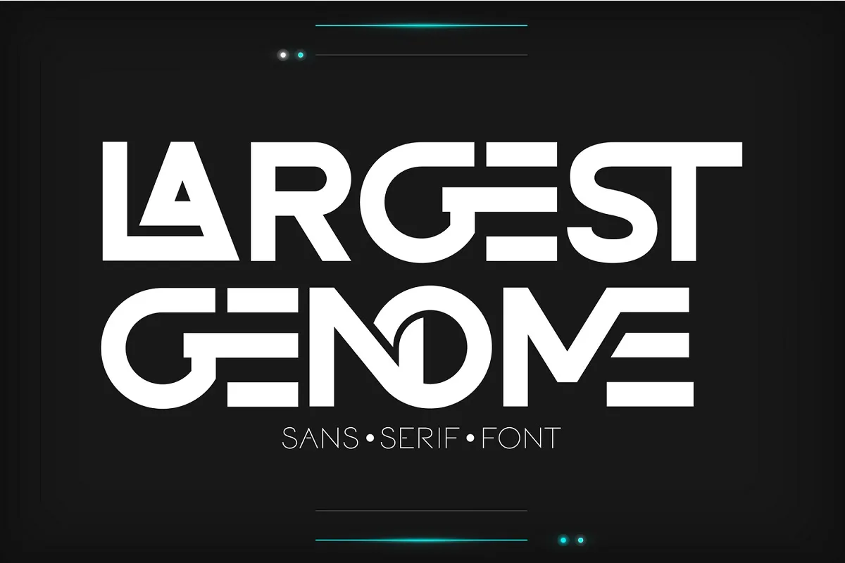Largest Genome Font