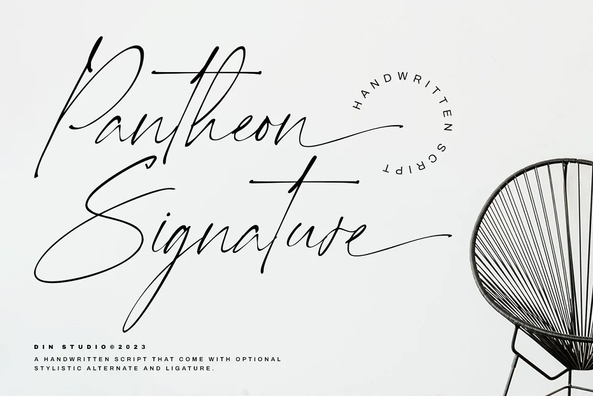 Pantheon Signature Font