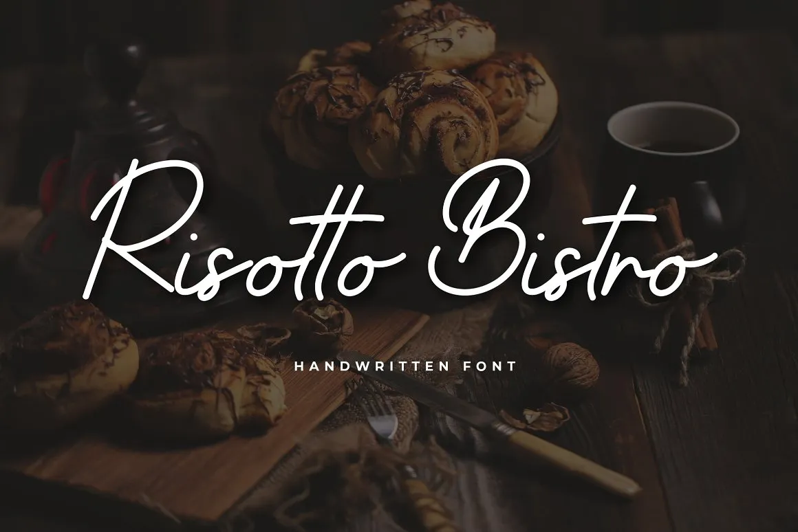 Risotto Bistro Font free download - 1001dafont.com