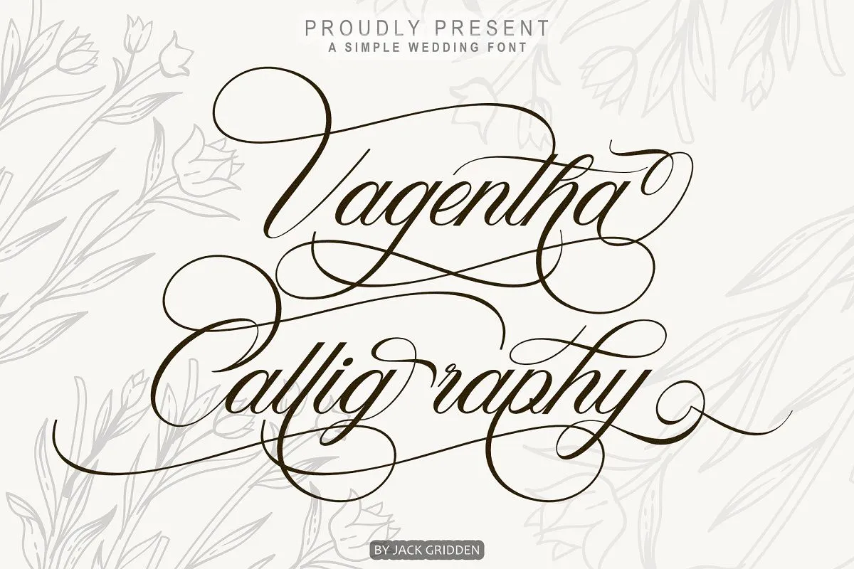 Vagentha Calligraphy Font