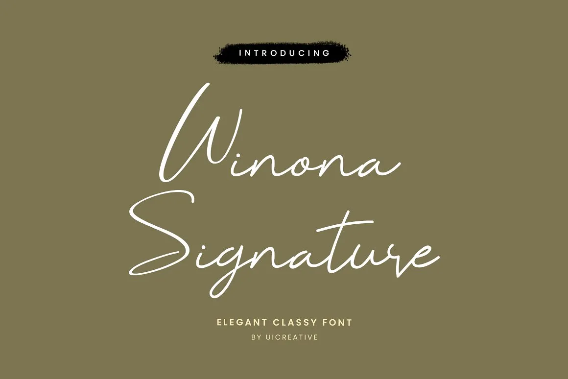 Winona Signature Font