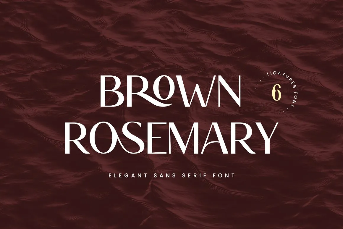 Brown Rosemary Font