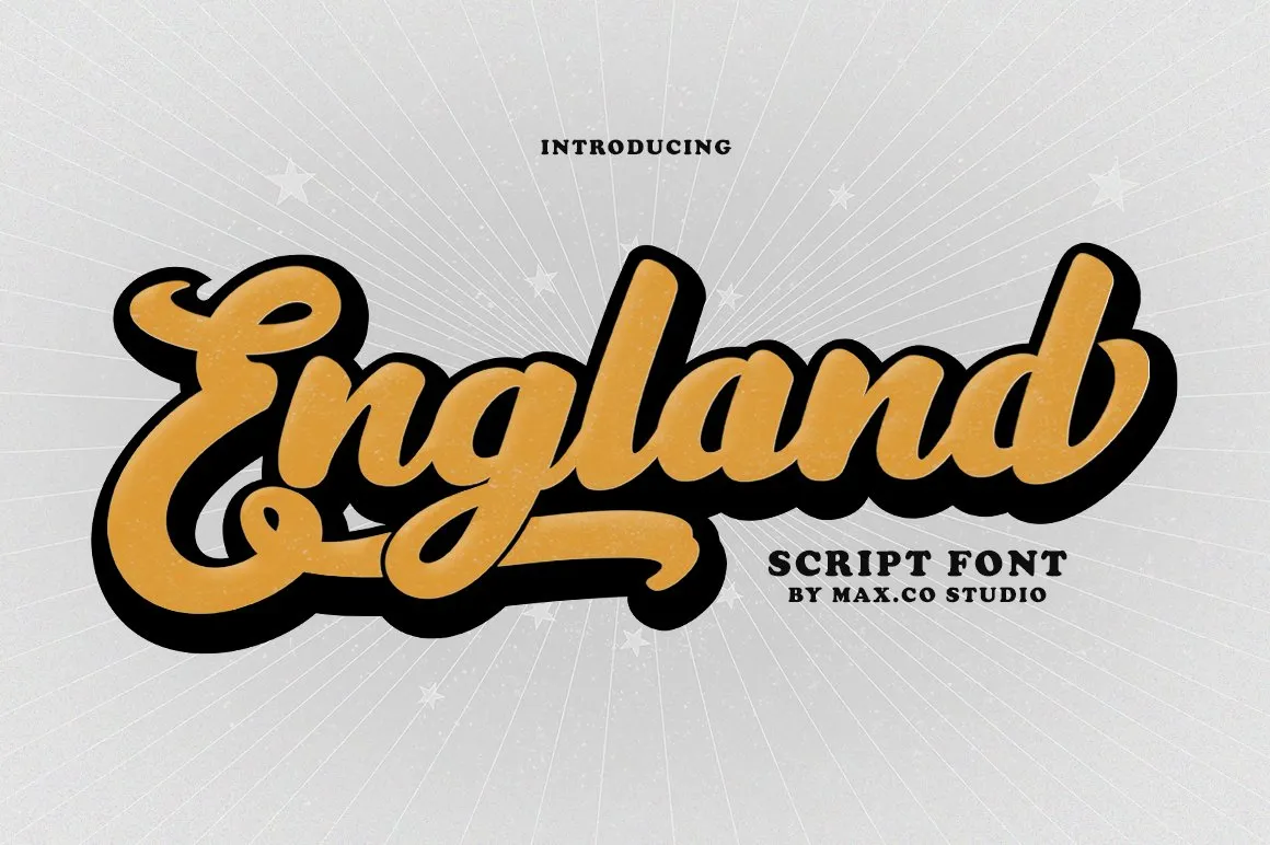 England Script Font