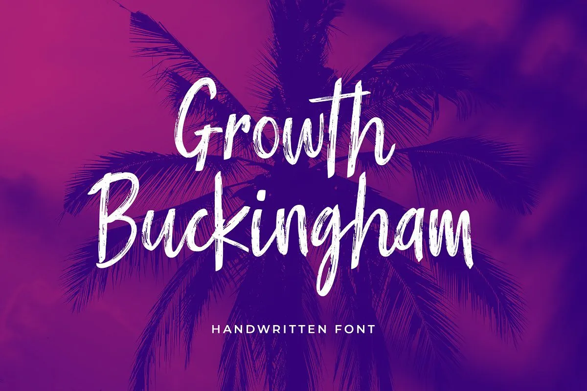 Growth Buckingham Font